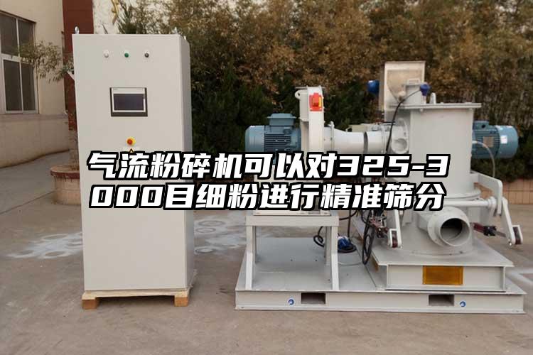 气流粉碎机可以对325-3000目细粉进行精准筛分
