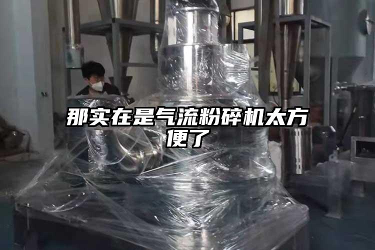 那实在是气流粉碎机太方便了